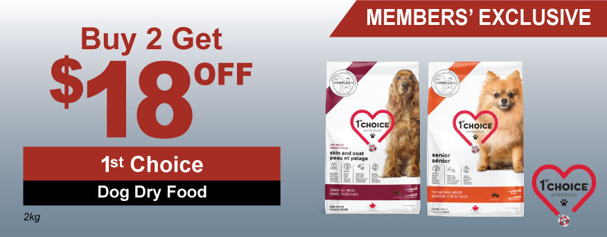 1st Choice Dog Dry Food Promo